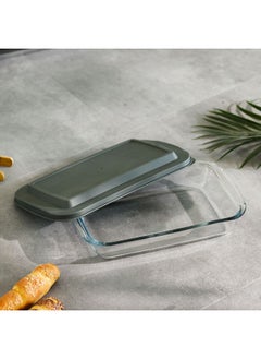 اشتري Danube Home Rectangular Borosilicate Glass Baking Dish 1600Ml في الامارات