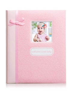 اشتري Little Blossoms By Pearhead Welcome Sweet Baby Memory Book With Clean Touch Baby Safe Ink Pad Pink في السعودية