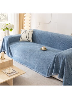 Buy Simple Living Room Sofa Towel Cover, 180*130CM, Blue in UAE