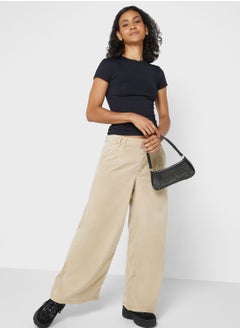 Buy High Waist Baggy  Pants in UAE