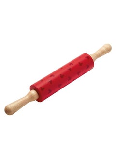 Buy Prestige New Disney Bake with Mickey Mouse Silicone Rolling Pin for Baking with Wooden Handles & Non Stick Silicone Barrel, 45cm in UAE