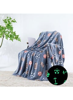 اشتري Glow in The Dark Blanket Personalized Blanket For Kids,50x60inch Throw Blankets Super Cozy Plush Soft Fleece Blanket for Girls Boys Birthday Gifts في الامارات