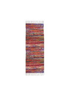 Buy Rag Rug Kilim Multicoloured Double Sided Washable 70*500 cm 1 pcs in Egypt