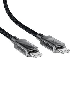 Buy C12-03 USB-C to USB-C 60W Fast Charging Braided Data Cable - 1.2M in UAE