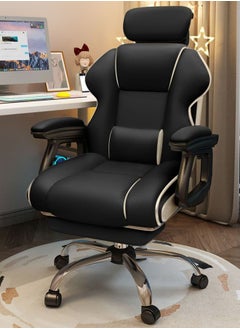 Buy Executive Ergonomic Computer Desk Chair for Office and Home, Boss Chair with headrest back comfort and lumbar support with Foot Rest in UAE