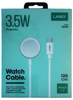 Buy Lanex cable type C magnetic 3.5w 120 cm for watch in Egypt