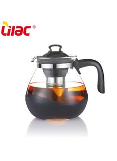 Buy Glass Jug With Black Lid And 2.3 Liter Filter in Saudi Arabia