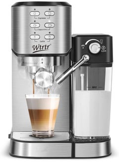 Krups Virtuoso XP442C Espresso Portafilter Machine Coffee And Cappuccino Machine Intuitive Control Panel With Automatic Switch-Off With Aeroccino 3 Milk Frother price in UAE | Noon UAE