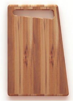 Buy Texas 34x23cm Teak Wood Rectangular Serving Board with Handle in UAE