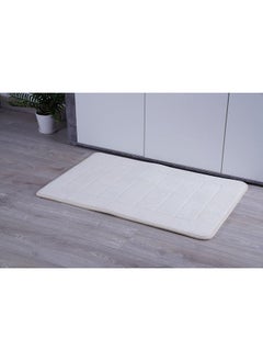 Buy Luxe Velvet Memory Foam Bathmat 60x90cm-cream in UAE