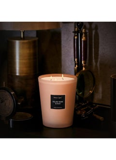 Buy HomeLights Scented Candles | Large Jar Candle-33.3 Oz. Natural Soy Aromatherapy Candles | Up to 130 Hours Burn Time with 3 Cotton Wicks, Home Decorative Fragrance Candles Gift - Velvet Rose Oud in UAE