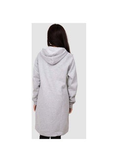 Buy basic-heather-grey-womens-long-zip-up-hoodie in Egypt