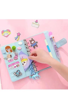 Buy DIY Lined Journal Sketchbook Pocket Planner Girls Diary Cute Notepads Stationery Notebooks Journals School Office Supplies in UAE