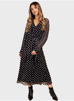 اشتري Polka Dot Midi Dress by Vogue Williams في السعودية