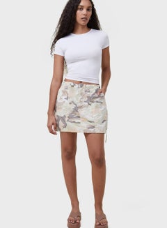 Buy Camo Print Mini Skirt in UAE