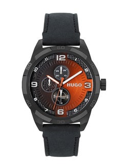 اشتري Mens Analog Round Leather Wrist Watch 1530275 - 46 mm في الامارات