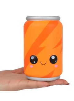 Buy 4.9 Inch Squishies, Slow Rising Stress Relief Toy in Orange Can Design for Kids and Adults in UAE