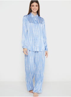 Buy High Waist Striped Pyjamas in Saudi Arabia