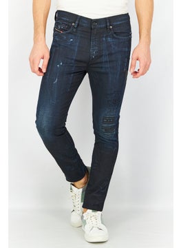 اشتري Men Skinny Fit Washed Jeans, Blue في الامارات