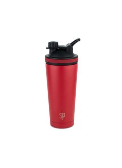 Buy Protein Shaker Bottle 750ml Red in Saudi Arabia