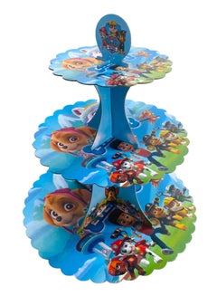 Buy 3 Tier Paw Patrol Cupcake Stand for Birthday Decorations in UAE