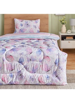 Buy Flutterby Dreamscape 2-Piece Microfibre Twin Comforter Set 160 x 220 cm in Saudi Arabia