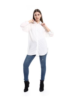 Buy Long Sleeves Solid Pattern Buttons Shirt _ White in Egypt