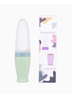 Buy Baby Rice Paste Bottle Baby Silicone Milk Bottle Squeezing Spoon Feeder in UAE