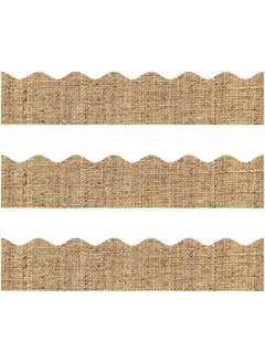 Buy Burlap Scalloped Border Trim - Bulletin Borders Stickers 50 ft Back-to-School Decoration Borders for Bulletin Board Black Board Trim Teacher Student Use for Classroom School Decoration in UAE