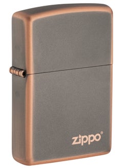 Buy Zippo 49839ZL 49839 Rustic Bronze Zippo Logo Windproof Lighter in UAE