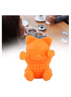 Buy 1 Pcs Tea Strainer, Cute Cat Shaped Loose Tea Leaf Strainer Filter Silicone Tea Infuser Accessory for Home Office in Saudi Arabia