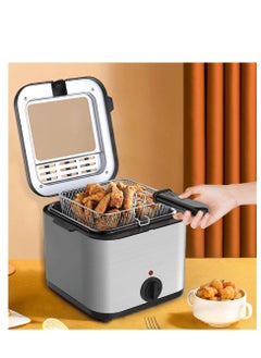 اشتري 2.5L Electric Fryer , Household Small , 1000W High Power , Multifunction Stainless Steel Fryer , Kebab French Fries Machine , Kitchen Fryer في السعودية