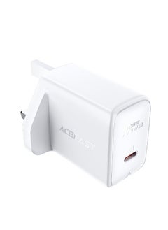 Buy ACEFAST A4 wall charger, single USB-C PD3.0 20W output, UK plug, support most fast charging protocols in UAE