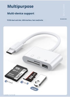 Buy USB C to SD Card Reader, SD Card Adapter with SD MicroSD USB 3 Ports, USBC Memory Card Reader for iPhone 15 Pro Max, iPad Pro/Air/Mini, Mac, MacBook Pro/Air, and More USB-C/Type C Devices in UAE