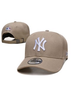 Buy New Era MLB New York Yankees fashion sun hat, mesh hat, outdoor men's and women's sports duckbill hat brown in UAE