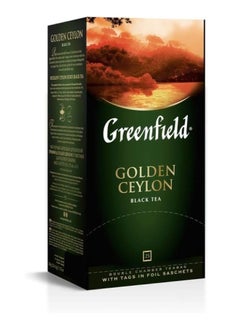 Buy Black Tea Golden Ceylon 25 Tea Bags 50 Gm in UAE