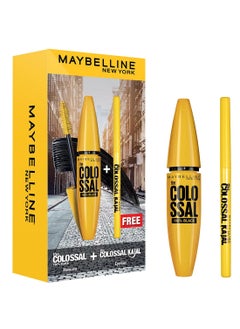 اشتري 2 Piece Set: Colossal 100% Black + Free Colossal Kajal Eyeliner في الامارات