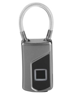 اشتري Fingerprint PadlockElectronic Door Lock Fingerprint Recognition Smart Keyless Rechargeable Waterproof Security Antitheft Padlock for Backpack Suitcase Bicycle في السعودية