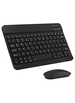 Buy Ultra-Slim Bluetooth Keyboard and Mouse Combo Rechargeable Portable Wireless Keyboard Mouse Set for Apple iPad iPhone iOS 13 and Above Samsung Tablet in UAE