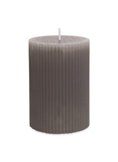 اشتري Basic Velvet Rose Candle Grey - 7X10 Cm في الامارات