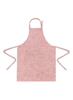 Buy Pre Shrunk Pocket Detail Cotton Apron Pink 71 X 92 Cm in Saudi Arabia