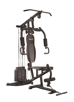 Buy Top fit mt-7023 multi gym- home gym 1 station with weights 45 kg- black in Egypt