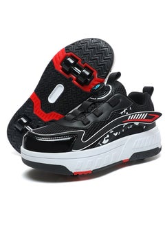 Buy Sneaker Skate Shoes with Wheels USB Charging Roller Skates Shoes in Saudi Arabia