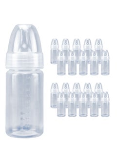 Buy 20 Set Disposable Breast Milk Bottle With Leakproof Lid BPA Free 100ml Wide Mouth Premature Baby Bottles Baby Milk Storage Bottles in UAE