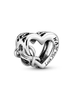 اشتري PANDORA Love You Mom Infinity Heart Charm Made in 925 Sterling Silver في الامارات