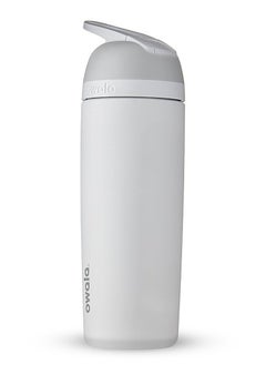 Buy Flip Insulated Stainless Steel Water Bottle With Built-in Straw - White - (946 ml) in Saudi Arabia