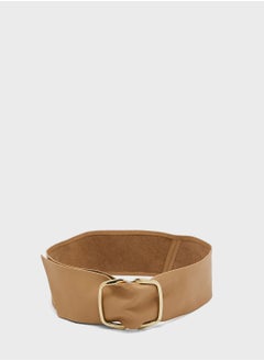 Buy Beige Leather Belt in Saudi Arabia