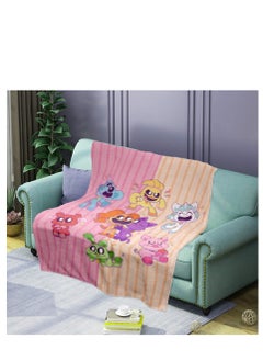 اشتري poppy playtime smiling crittersFlannel Throw Blanket  Super Soft Lightweight Air Conditioner Blanket Cooling Summer Blanket Towel Blanket For Couch في السعودية