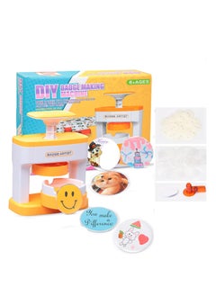 اشتري Badge Maker Machine, 55mm DIY Pin Button Maker Press Machine Badge Punch for Kids Press with Free 48pcs Button Parts and Pictures and Circle Cutter Installation Free في الامارات