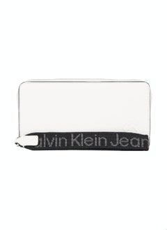 Buy Women's RFID Wristlet Zip Around Wallet -  recycled faux leather, White in UAE